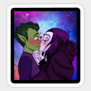 Beastboy and Raven Sticker